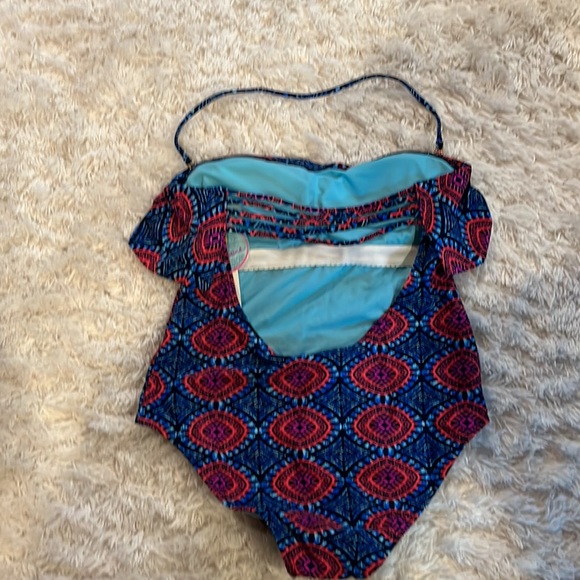 NWT boho print one-piece swimsuit - Picture 2 of 3